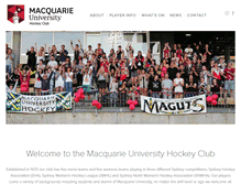 Tablet Screenshot of macunihockey.org